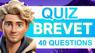 QUIZ BREVET  40 Questions pour vous TESTER 🧠🧬 [upl. by Etteloiv]