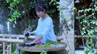 How to make a Chinese herbal tea 逍遥草本茶，泡一杯自在逍遥！ Liziqi channel [upl. by Maybelle]