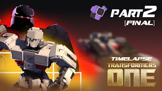 Making TRANSFORMERS ONE D16Megatron Minecraft Model timelapse Part 2 FINAL [upl. by Raamal]