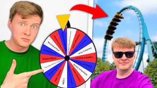 Random Wheel Decides WHICH Theme Park WE VISIT [upl. by Lirva]