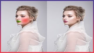 APPLIED RED BLUSH ONN MAKEUP WHITE COLOR DRESS GIRL  RAJA TECH [upl. by Samy]