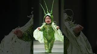 Little Grasshopper Baby Fashion in a Bug Costume 🦗 [upl. by Nam]