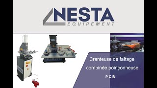 Cranteuse de faîtages bac acier  combinée poinçonneuse PCB  Nesta Equipement [upl. by Yelsel]