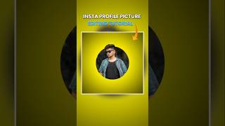 Instagram profile picture editing tutorial  picsart photo editing tutorialpicsart shorts viral [upl. by Nossah539]