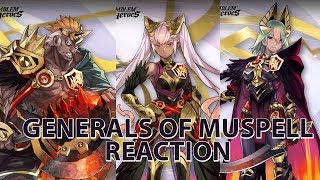 Helbindi Laevatein and Laegjarn Revealed Fire Emblem Heroes Generals of Muspell Trailer Reaction [upl. by Edelman91]