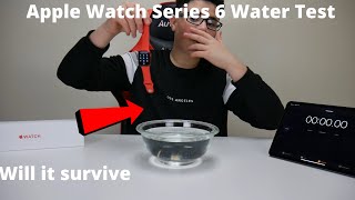 Apple watch series 6 water test Will its survive [upl. by Eskill52]