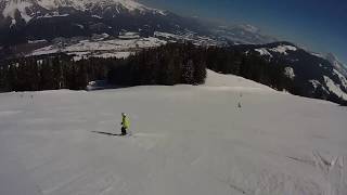 Skiwelt  Ellmau Piste 80a Hartkaiser Talabfahrt  Piste 80 [upl. by Jaquiss152]