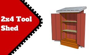 How to Build a 2x4 Tool Shed [upl. by Notsirk]