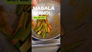 5 Min Crispy Masala Bhindi  Quick amp Tasty Okra Fry Recipe recipe [upl. by Nariko]