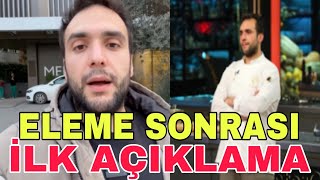 Masterchef Türkiye all star Elenen isim Barbaros dan ilk açıklama geldi [upl. by Liek601]