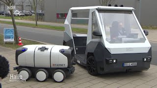 Uni Braunschweig testet PaketZustellRoboter [upl. by Hilar642]