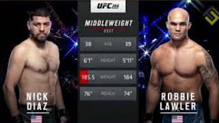 UFC 266  Robbie Lawler vs Nick Diaz 2  Full Fight Highligts [upl. by Alaehcim401]