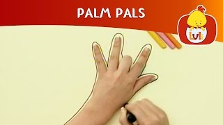 Palm Pals  How to draw Fish and Giraffe  Cartoon for Children  Luli TV [upl. by Nogras3]