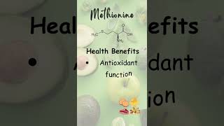 5MethionineAn Essential Amino Acid methionineproteinsource essentialaminoacidsantioxidantrich [upl. by Aniv]