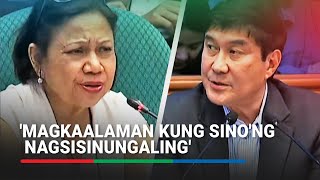 Magpalie detector test tayo Tulfo Villar clash at budget hearing of DENR  ABSCBN News [upl. by Regnij]