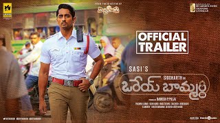 Orey Baammardhi Official Trailer  Siddharth  GV Prakash Kumar  Sasi  Siddhu Kumar [upl. by Johnnie795]