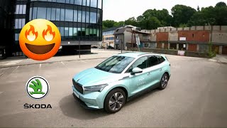 2024 SKODA ENYAQ iv 60  POV Test Drive 135  Acceleration [upl. by Bannister]