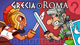 ¿Qué diferencia a los griegos de los romanos [upl. by Auqkinahs]