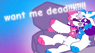 kittydog  want me dead XwX animation mv 💖💜💙  Gift for KittydogCrystal [upl. by Vanessa475]