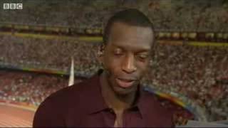 Michael Johnson Aghast by Usain Bolt winning time at beijing [upl. by Rubie359]