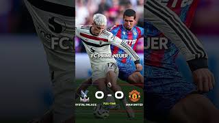 Manchester United Draw Against Crystal Palace 😤  Premier League 202425 football soccer shorts [upl. by Suryc]