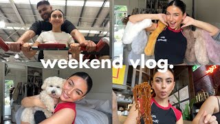 WEEKEND VLOG shopping home renovations amp trying new foods [upl. by Cirdek252]