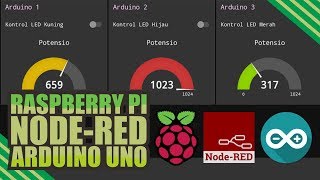 A raspberrypi NodeRED amp 3 Arduino Uno Boards [upl. by Gula]