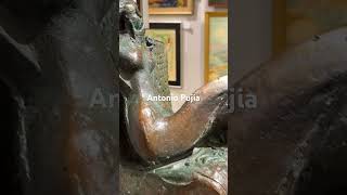 Antonio Pujia “la dama del escorial” escultura de bronce 34 x 27 cm art painting argentina [upl. by Ailemaj]