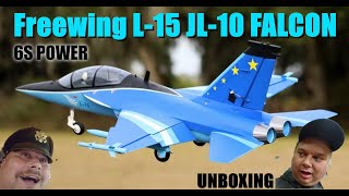 Freewing L15 JL10 Falcon 6S 64mm EDF Jet  PNP Unboxing [upl. by Eibloc]