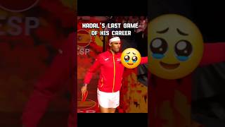 Nadals Last Game 😭 tennis tennismatch nadal legend edit [upl. by Nela740]