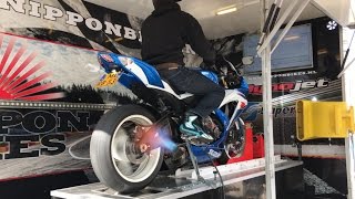 Dyno GSXR 600 L0 w Full Akrapovic Shorty [upl. by Arayc442]