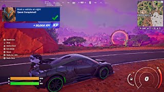 Fortnite  Honk A Vehicle At Night Nitemare Five Fortnitemares Quests [upl. by Ellenahs517]