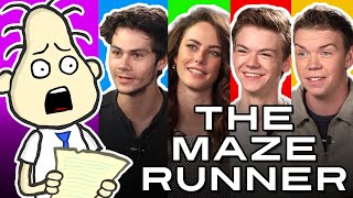 THE MAZE RUNNER Cast Interview w Thomas Kaya Dylan amp Will [upl. by Eniawed]