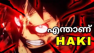 Haki Explained in Malayalam  One Piece  Anime [upl. by Eilesor]