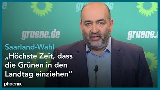 Omid Nouripour B90Grüne zur Landtagswahl im Saarland am 270322 [upl. by Lieberman]