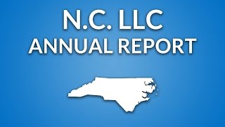 North Carolina LLC  Annual Report [upl. by Kamal249]