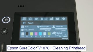 SureColor V1070  How to Perform a Printhead Cleaning [upl. by Stone]