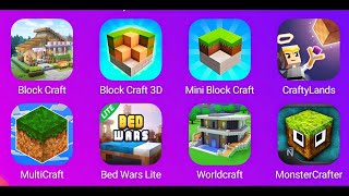 Block CraftMultiCraftBed Wars Lite Block Craft 3DMini Block CraftWorldCraftMonsterCrafter [upl. by Yditsahc]