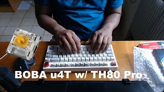 EPOMAKER TH80 Pro w Boba U4T Stock [upl. by Saerdna]