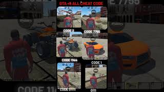 New GTA 5 cheat code Indian bike driving 3d autogame offline game shorts👾👹 gtamodecode ☠️🐲 [upl. by Rehc]