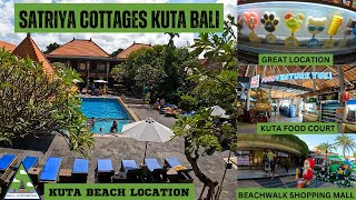 Bali Kuta Hotels Accommodation Satriya Cottages Kuta Beach Hotel [upl. by Michal]