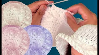 Este es un Sombrero muy fácil de Tejer para Principiantes del Tejido A CROCHET [upl. by Bobina]