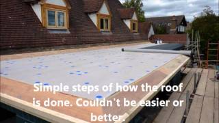 EPDM Flat Roofing project step by step [upl. by Aerona]