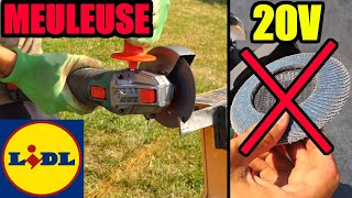 LIDL Meuleuse dangle PARKSIDE PWSA 20Li B3 125MM X20VTEAM Cordless Angle Grinder Winkelschleifer [upl. by Nathanil]