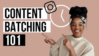 CONTENT BATCHING HACKS How to plan and create content for Instagram  Create consistent content [upl. by Lud288]