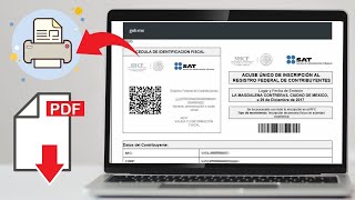 ♦️Cómo descargar mi RFC desde el portal del SAT  CONSTANCIA SITUACIÓN FISCAL [upl. by Araeit314]