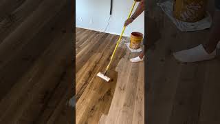 Staining A White Oak Floor With Duraseal Neutral diy hardwoodflooring hardwoodfloors [upl. by Myriam]