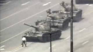 Tiananmen Square Beijing 1989 The tank hero [upl. by Eecal]