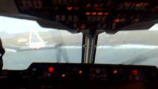 BAe 146 flight deck huge drop Go around Avro RJ BAe 146200 BAe 146300 GOZRH GSMLA Flightline [upl. by Laamaj]