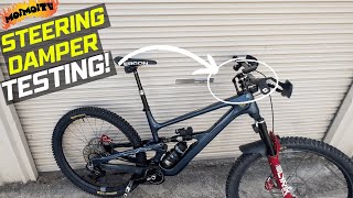 TESTING A MTB STEERING DAMPER  Jack Moir [upl. by Ainar]